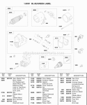 10 Kw Starter Motor Diagram and Parts List for 522447-0105-E2  Briggs and Stratton Engine